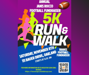 Janis Rocco Football 5k Run/Walk logo