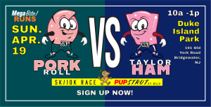 PORK ROLL VS TAYLOR HAM 5K/10K & 1.5K PUP STRUT logo
