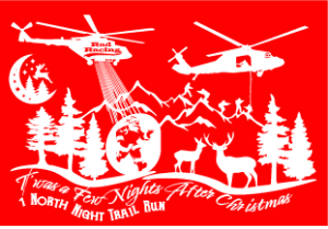 T'was a few nights after Christmas Night Trail Run logo