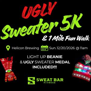 Ugly Sweater 5K & 1 Mile Fun Walk - Sweat Bar Fitness logo