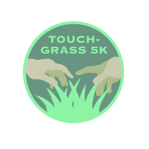 Touch Grass 5k and 10k logo