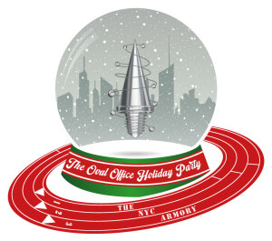 The Oval Office Holiday Party logo