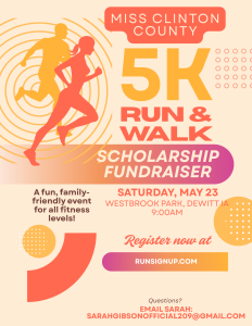 Miss Clinton County 5K logo