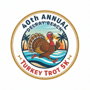 40th Annual Delray Beach Turkey Trot 5K logo