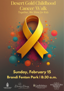 Desert Gold Childhood Cancer Walk homepage