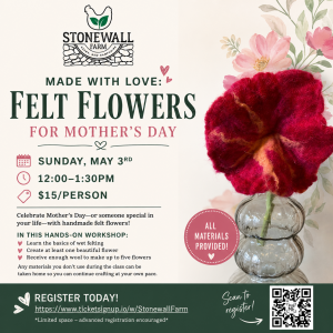 Made with Love: Felt Flowers for Mother’s Day (12PM; Family) homepage