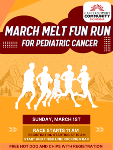 The March Melt Fun Run for Pediatric Cancer logo
