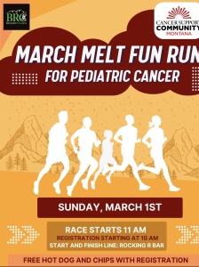 The March Melt Fun Run for Pediatric Cancer logo