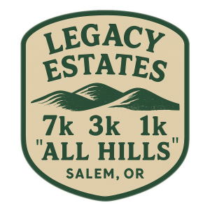 Legacy Estates "All Hills" 7k/3k/1-mile logo