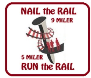 Nail the Rail 9 Miler/5 Miler logo