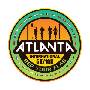 Atlanta International 5K/10K - Rep Your Flag (2nd Annual) logo