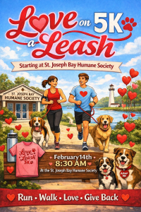 Love on a leash 5k logo