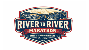 RIVER TO RIVER MARATHON logo