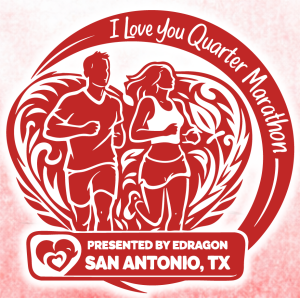 I love you 1/4 marathon (Spring Marathon Series) logo