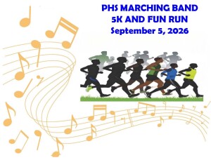 PHS Marching Band 5K and Fun Run logo
