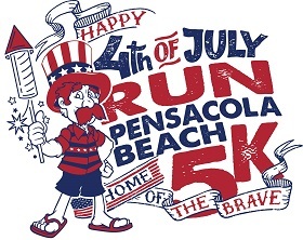 4th of July 5k logo