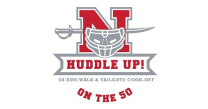 HUDDLE UP! on the 50 - 5K Run/Walk & Tailgate Cook-Off logo