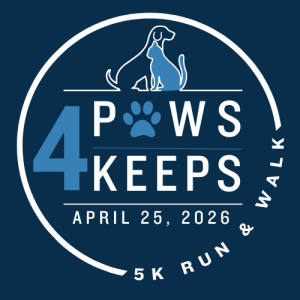 4 Paws, 4 Keeps 5k Run and Walk logo