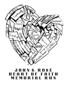 John S. Rose Heart of Faith Memorial Run logo