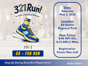 DSAJ JAX 5km & 1mile Fun Run logo