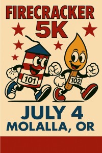 Molalla Firecracker 5k logo