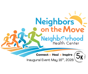 Neighbors on the Move, Neighborhood Health Center 5K logo