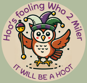 Hoo's Fooling Who 2 Miler logo