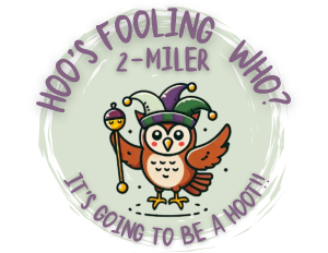 Hoo's Fooling Who 2 Miler logo