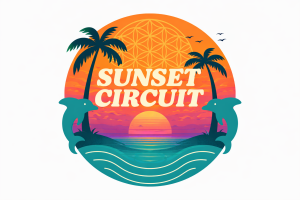 The Sunset Circuit Bitcoin Race logo