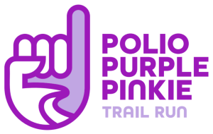 Polio Purple Pinkie Trail Run 2026 logo
