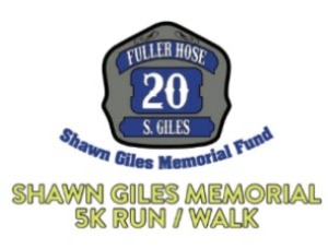 Shawn Giles Memorial 5k run / 1 mile fun walk logo