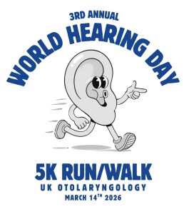 UK Otolaryngology World Hearing Day 5K logo