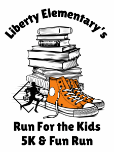 Liberty Elementary's Run for the Kids logo