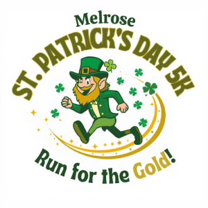 Melrose St. Patrick's Day 5K - Run for the Gold! logo