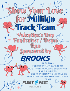 Show Your Love for Millikin Track Team logo