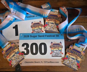The Clearwater Beach Sugar Sand Festival 5K for CFY presented by Single Source Insurance 5K Run Walk logo