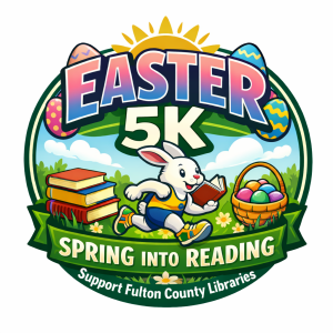 Fulton County Library Easter 5K logo