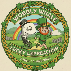 Wobby Whale Lucky Leprechaun 4 Mile / 2 Mile Dash logo