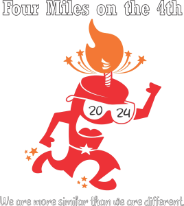 4 Miles on the 4th logo