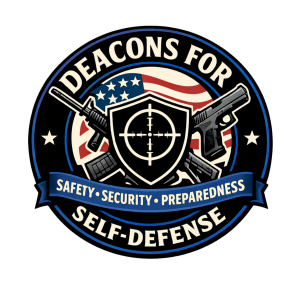 DEACONS FOR SELF DEFENSE VIRTUAL GUN LEAGUE logo