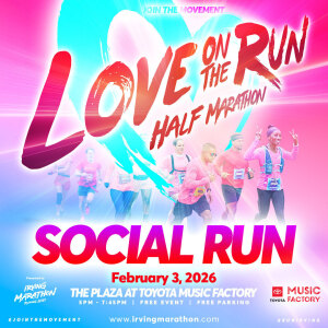 Love on the Run Half Marathon Social Run logo