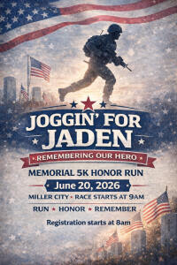 Joggin' for Jaden home