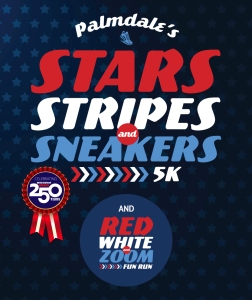 Palmdale's Stars, Stripes & Sneakers 5k logo