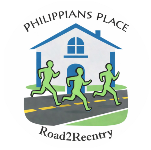 Philippians Place 5k "Road to Reentry" logo