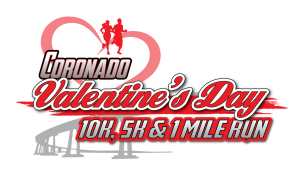 2027 Coronado Valentine's Day 10K, 5K and 1 Mile Fun Run/Walk logo