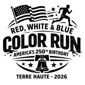 Red, White and Blue Color Run logo