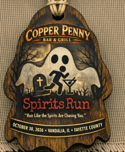 The Copper Penny Spirits Halloween Eve 5k logo