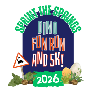 Sprint the Springs: Dino Fun Run & 5k logo