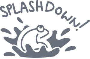 The Bullfrog Splashdown logo