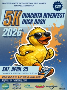 Ouachita Riverfest Duck Dash 5K logo
